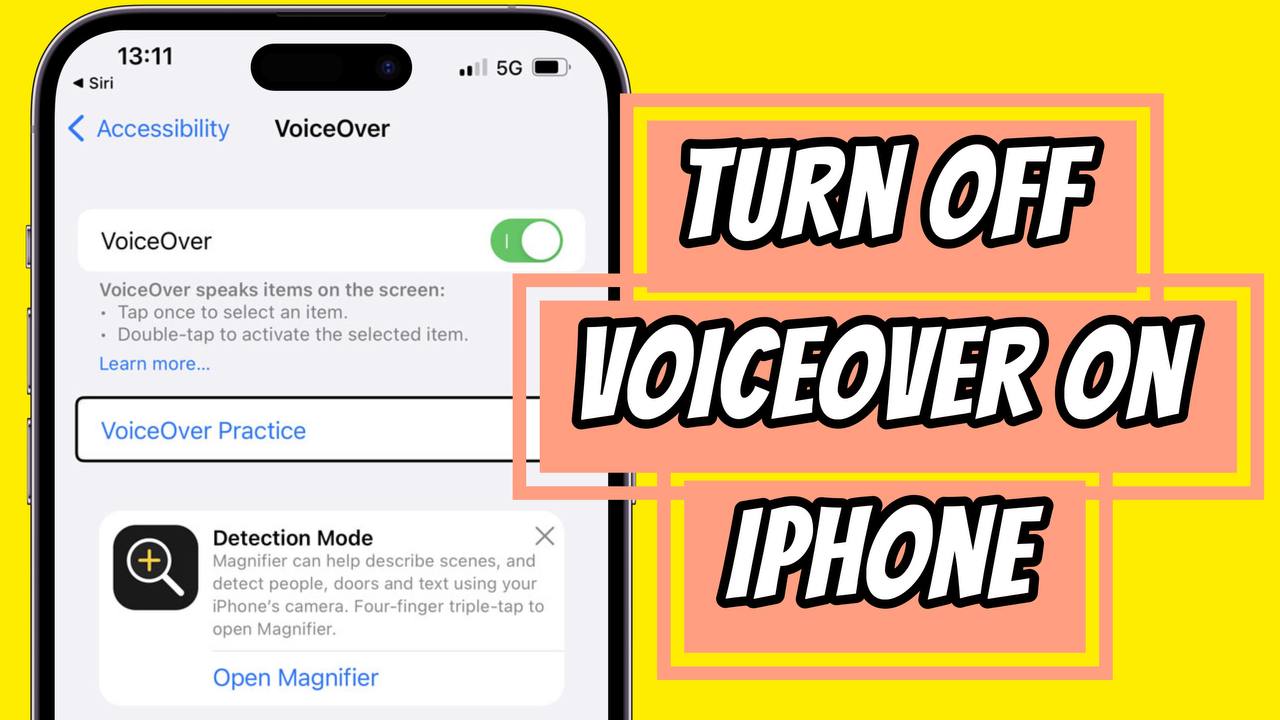 To turn off VoiceOver on iOS